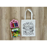 DIY Colouring Jungle Safari Tote Bag