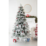 Swen 8 feet Paloma Christmas Tree with Frosting and Cherries