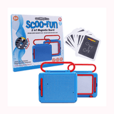 Scoo Fun (Blue) 2-in-1 Board Magical Slate and Magnetic Board Writing & Magnetic Play