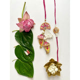 Barkat Gota Patti Rakhi and Lumba Set