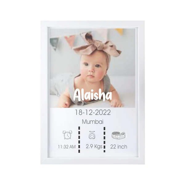 BirthFrame - A Timeless Keepsake for Cherishing Your Baby's Milestones ...