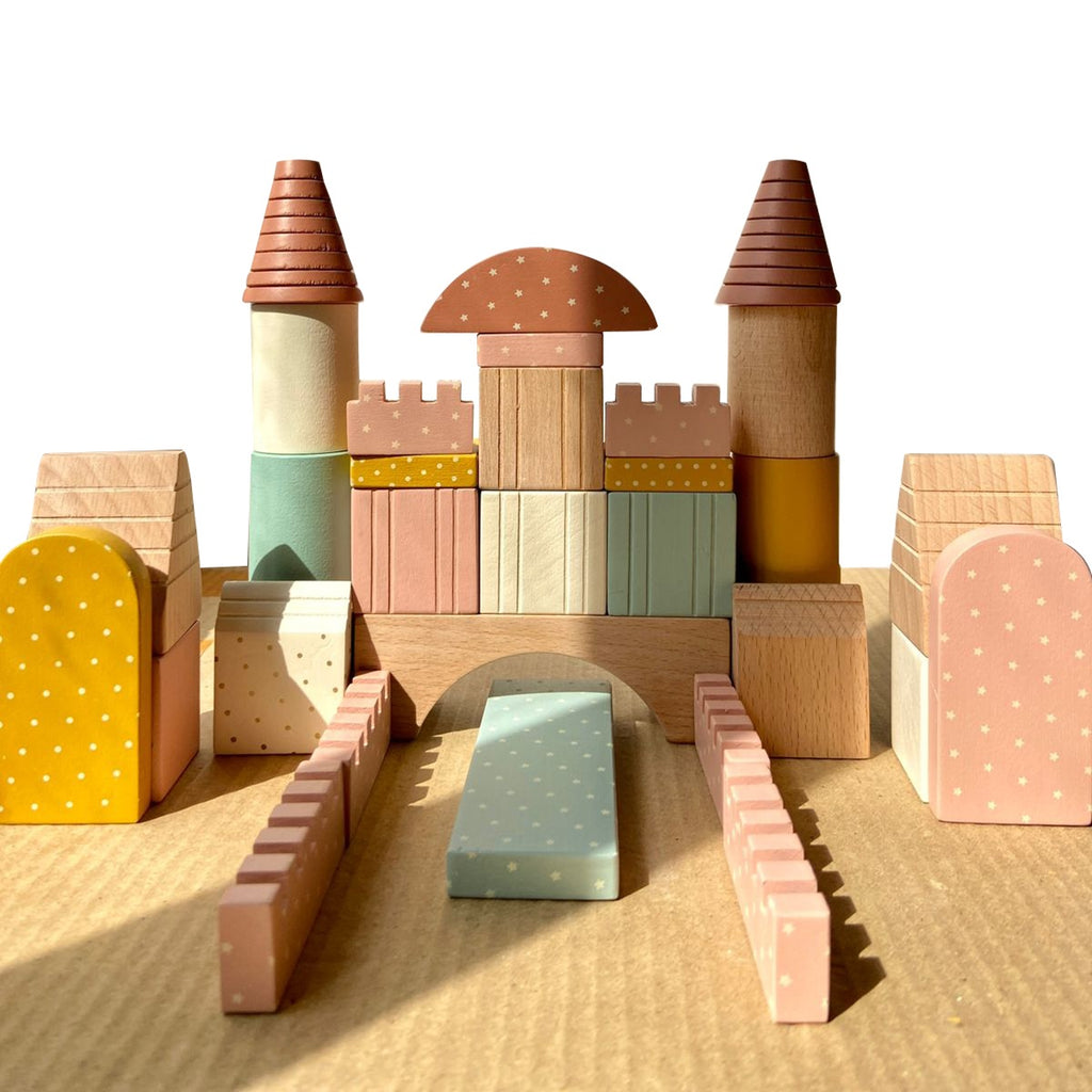 Buildng Block Wooden Building Blocks Toys Set Imagination and Creativity - Large Blo ...