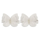 White butterfly hair clip