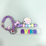 Art Lover Bead Bag Charm with Bracelet