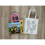 DIY Colouring Farm Animals Tote Bag