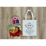 DIY Colouring Lord Ganesha Tote Bag