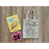 DIY Colouring Today I will be my own superhero Tote Bag