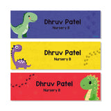 Waterproof Name Labels - Dino Trails