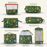 7 Piece Combo - Toiletries Organizer, Foldable Travel Kit, Medicine Kit, Multipurpose Travel Organizer