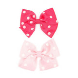 Pink Polka Dot Hair clips