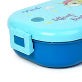 Youp Stainless Steel Blue Color Unicorn Theme Kids Lunch Box Break Time - 700 ml