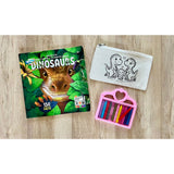 DIY Colouring Dinosaur Family Pouch