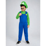 Junior Super Brother Green Plumber, Kids Halloween Costume Fancy Dress Up
