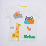 White Abstract design T-SHIRT