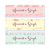 Waterproof Name Labels - Pretty Petals