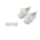 White blossom prewalker + White butterfly clips