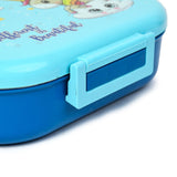 Youp Stainless Steel Blue Color Unicorn Theme Kids Lunch Box Break Time - 700 ml