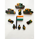 Handmade Military Crayon Gift Set - Independence Day Gift for Kids - 12-Piece Non-Toxic BIS Certified Crayon Set