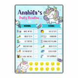Daily Reward Chart Personalised - Unicorn Sparkle