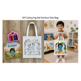 DIY Colouring Lord Krishna Tote Bag