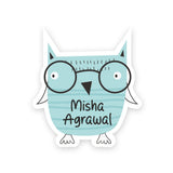 Fancy Shape Sticker - Dreamy Owl
