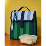 Timeless Stripes Personalized Kids Foldover Lunch Bag - Adventure Stripe