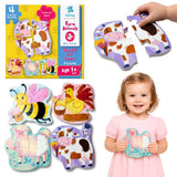 My First Touch & Feel Puzzles - Farm Animals
