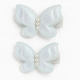 Blue butterfly hair clip