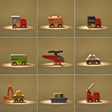 Little Wagon Toy Cars Playset Wooden Toy Cars