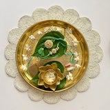 Utsav Kundan Rakhi and Lumba Set - Gorgeous Green