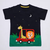 Navy car ride T-shirt