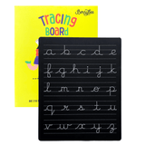 Berrybee Reusable Double-Sided Cursive Tracing Chalkboard (English Cursive)