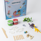 Dinosaur Mini Clay Kit - Jurassic Themed Dino Animal DIY Activity Box