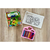 DIY Colouring Elephant and Lion Pouch