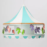 Aqua Carnival Horse Lamp