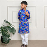 Boys Kurta Set- Midnight Garden