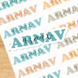 Signature Name Labels - Serenity Shades