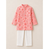 Floral peach printed Kurta Set