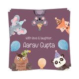 Gift Tags Square - Animal Party