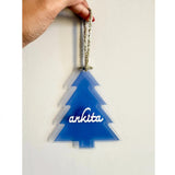Blue Tree Ornament