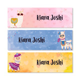 Waterproof Name Labels - Llama Love