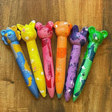 Animal Stick Crayons - Marbled Set of 6 / 12