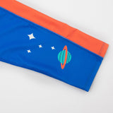 2 pcs Shirt & Shorts set LSB Blue & Orange Space Swimwear Knee length for Kids with UPF 30+