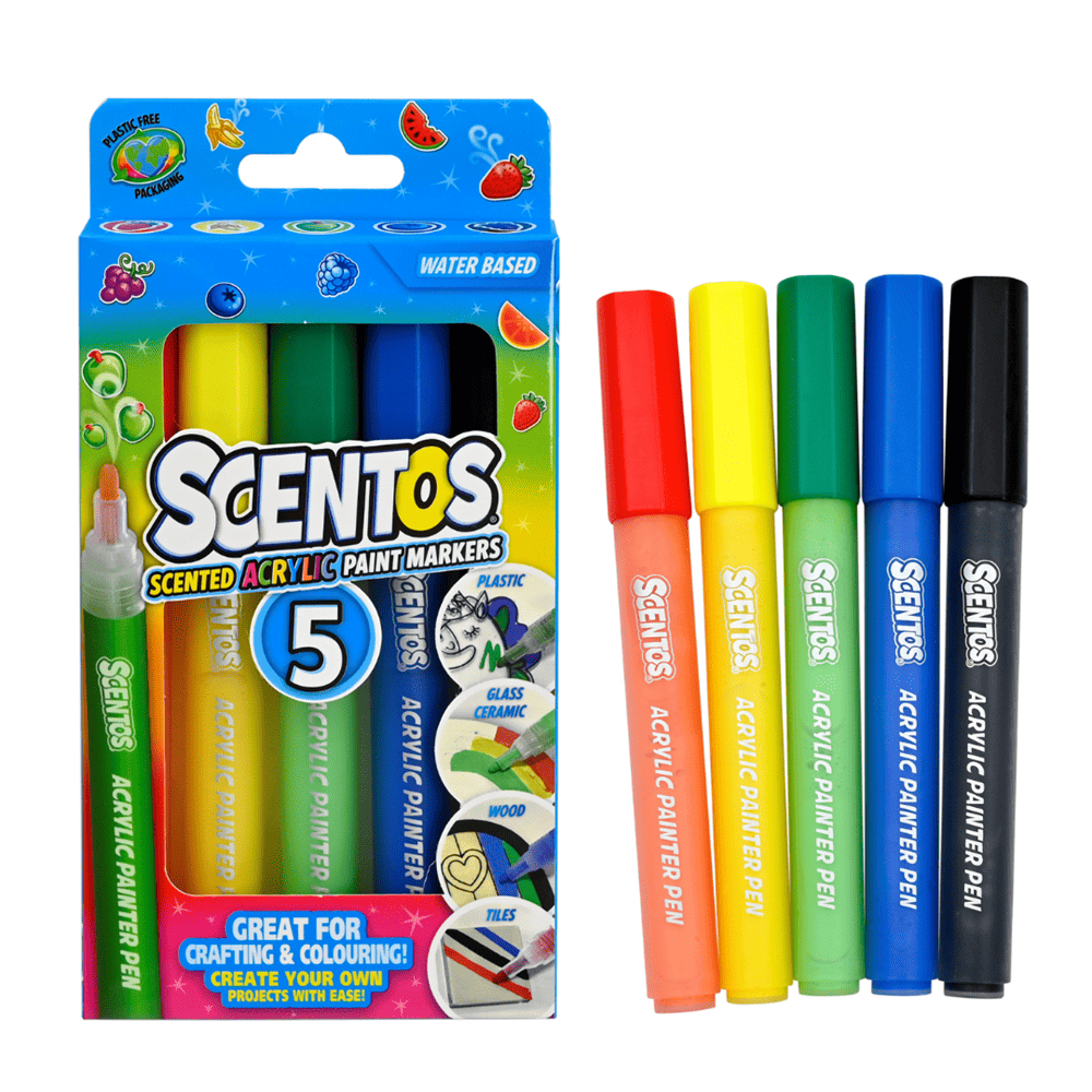 Sento Markers Scentos Scented Acrylic Markers Pack of 5 – Popup Kids