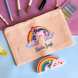 Unicorns & Rainbows Pencil Case (Canvas)
