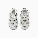 Panda Cotton Baby Shoe - White And Black