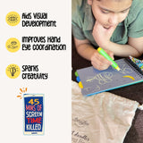 Berrybee Chalk it Doodles- Children's Activity Chalkboard Book-Portable