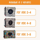Berrybee Toddler Children's Activity Chalkboard Book-Portable