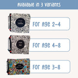 Berrybee Kids Children's Activity Chalkboard Book-Portable