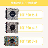 Berrybee Chalk it Doodles- Children's Activity Chalkboard Book-Portable
